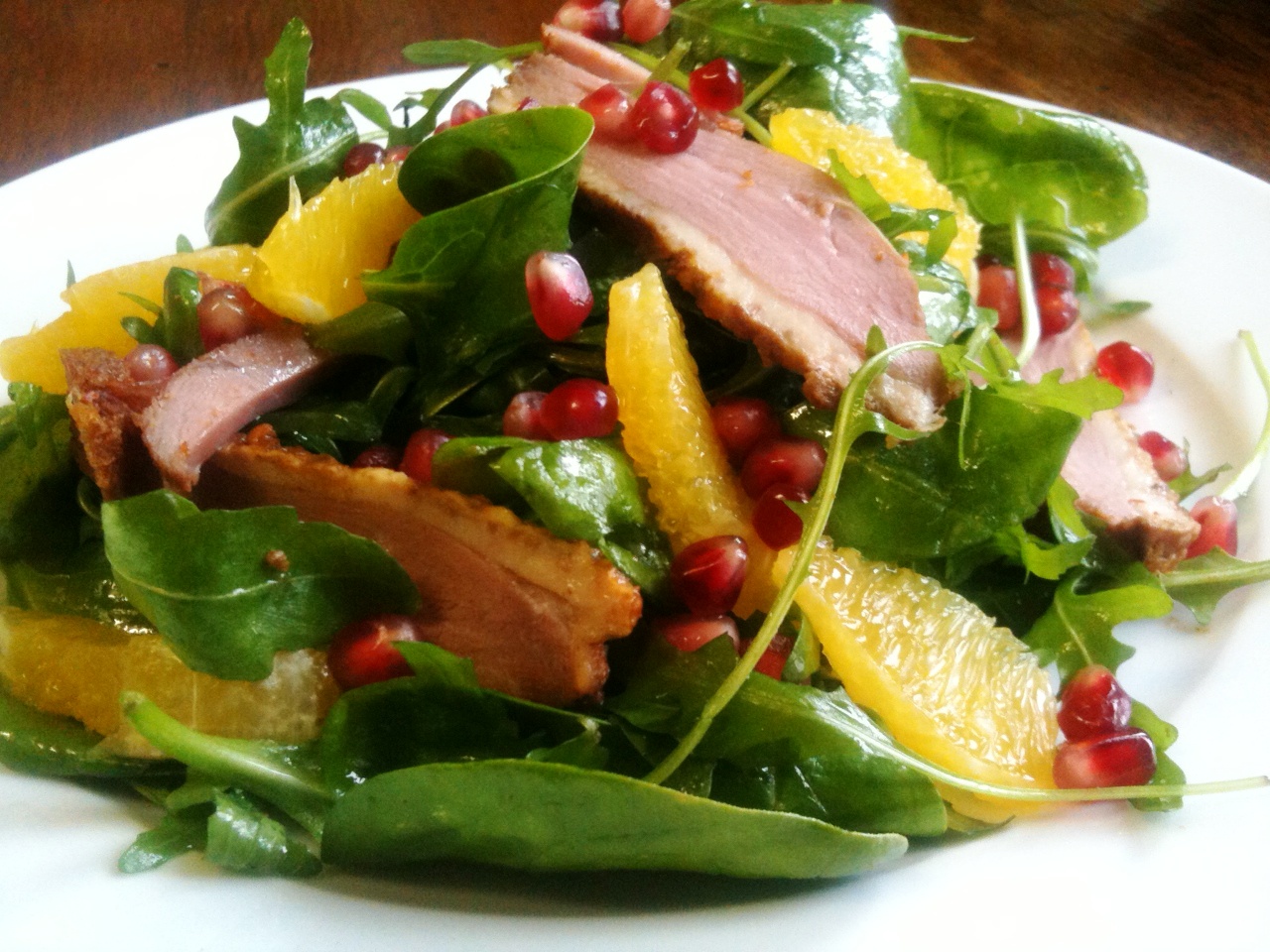Ashbell Smoked Duck Salad with Orange Dill Vinaigrette
